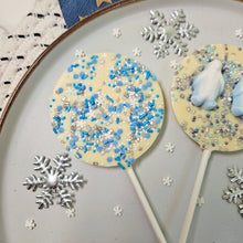 Load image into Gallery viewer, White Chocolate Christmas Lollipop Duo