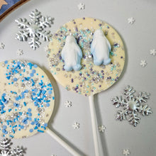 Load image into Gallery viewer, White Chocolate Christmas Lollipop Duo