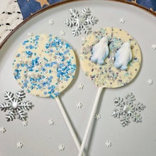 Load image into Gallery viewer, White Chocolate Christmas Lollipop Duo