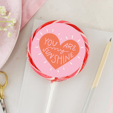Load image into Gallery viewer, 'You Are My Sunshine' Cherry Amaretto Boozy Lollipop