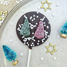 Load image into Gallery viewer, Vegan Dark Chocolate Tree Lollipop