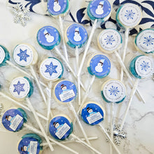 Load image into Gallery viewer, 20 Pack Christmas Blueberry Cheesecake Lollipops