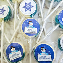 Load image into Gallery viewer, 20 Pack Christmas Blueberry Cheesecake Lollipops