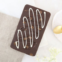 Load image into Gallery viewer, The Espresso Martini One - The Home Of Fully Loaded boozy Chocolate. Large Slabbs of boozy chocolate with a variety of alcoholic ganaches; gin, rum, whisky, amaretto, baileys and toppings. Available as monthly subscriptions.