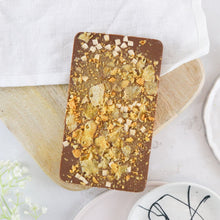 Load image into Gallery viewer, The Honeycomb Crunch One - The Home Of Fully Loaded boozy Chocolate. Large Slabbs of boozy chocolate with a variety of alcoholic ganaches; gin, rum, whisky, amaretto, baileys and toppings. Available as monthly subscriptions.