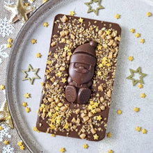 Load image into Gallery viewer, Milk Chocolate Crunchy Santa Slabb.