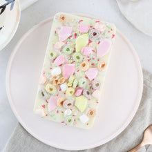 Load image into Gallery viewer, The Unicorn Party One - The Home Of Fully Loaded boozy Chocolate. Large Slabbs of boozy chocolate with a variety of alcoholic ganaches; gin, rum, whisky, amaretto, baileys and toppings. Available as monthly subscriptions.
