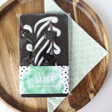 Load image into Gallery viewer, The Mint Smash One - The Home Of Fully Loaded boozy Chocolate. Large Slabbs of boozy chocolate with a variety of alcoholic ganaches; gin, rum, whisky, amaretto, baileys and toppings. Available as monthly subscriptions.