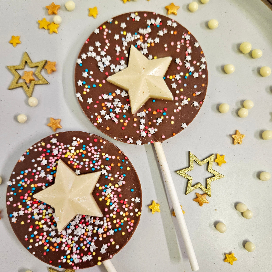 Milk Chocolate Christmas Star Lollipop.