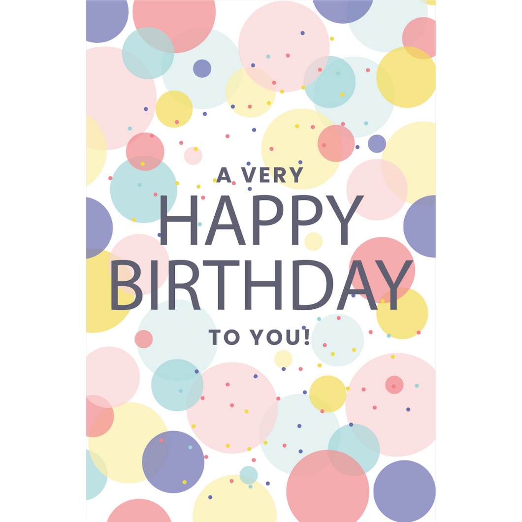 Happy Birthday Postcard (Modern)