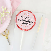 Load image into Gallery viewer, 'Happy Valentine's Day' Raspberry Fizz Boozy Lollipop - THE SLABB
