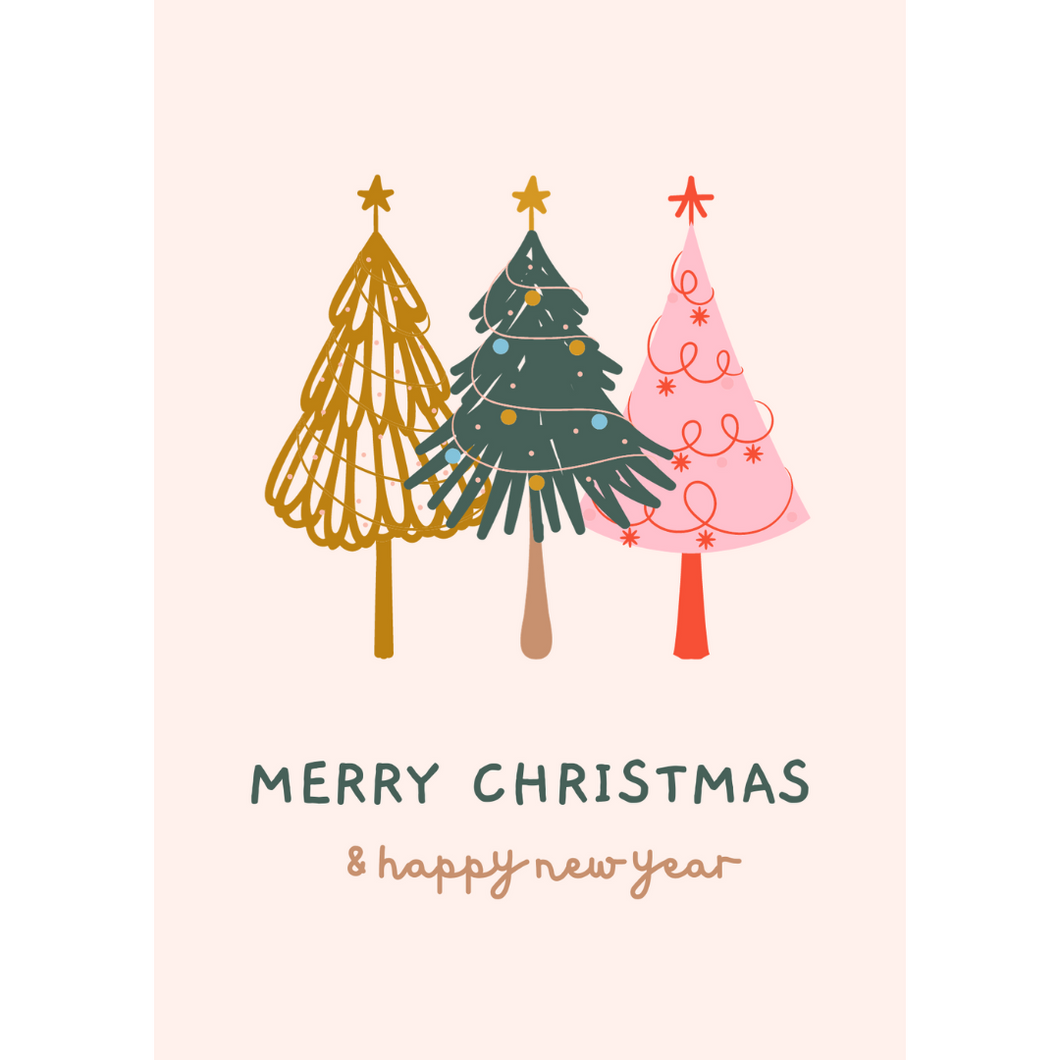 Christmas Trees Postcard