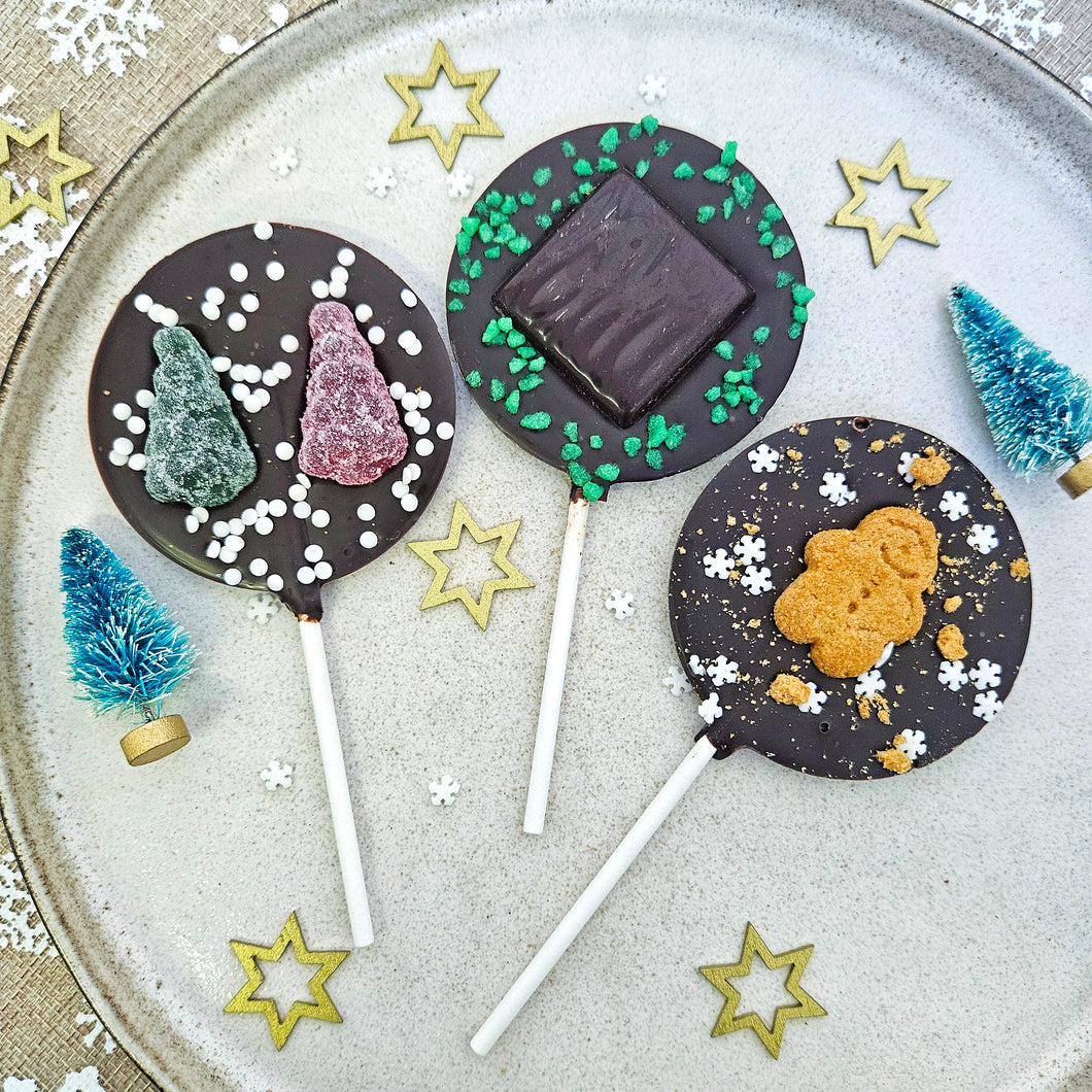 Trio Of Vegan Xmas Lollipops