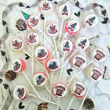 Load image into Gallery viewer, 20 Pack Christmas Cherry Amaretto Lollipops
