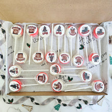 Load image into Gallery viewer, 20 Pack Christmas Cherry Amaretto Lollipops
