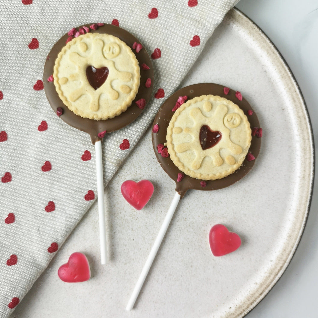 Milk Jammy Dodger Lollipop