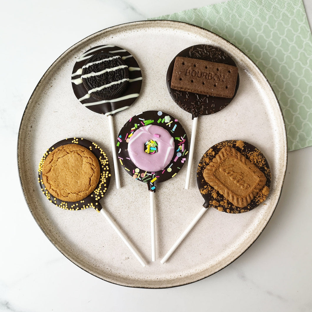 Vegan Biscuit Letterbox Lollipop Set