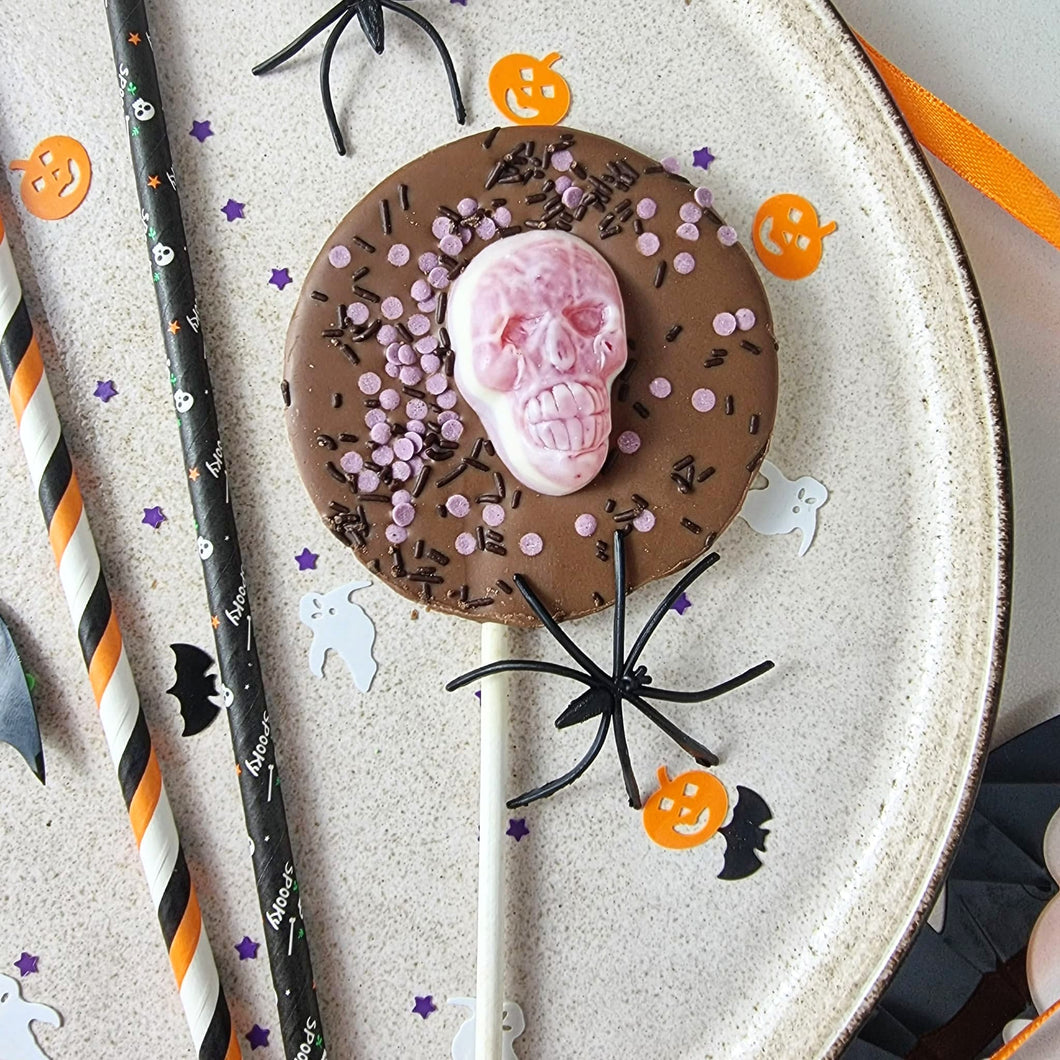 Pink Skull Lollipop