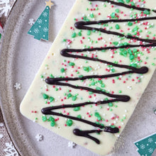 Load image into Gallery viewer, Peppermint Bark White Chocolate Slabb.
