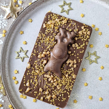 Load image into Gallery viewer, Milk Chocolate Drunken Reindeer Slabb.
